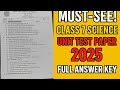 "Must-See! Class 7 Science Unit Test Paper 2025 📄 | Full Answer Key"#ytshorts