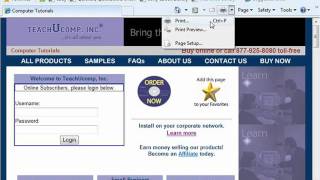 Windows 7 Tutorial General Printing Options Microsoft Training Lesson 8.2