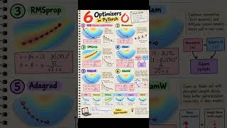6 Optimizers in PyTorch — Visual Guide