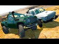 Extreme Off-Road Truck Racing & Massive Jumps! - BeamNG Multiplayer Gameplay & Crashes