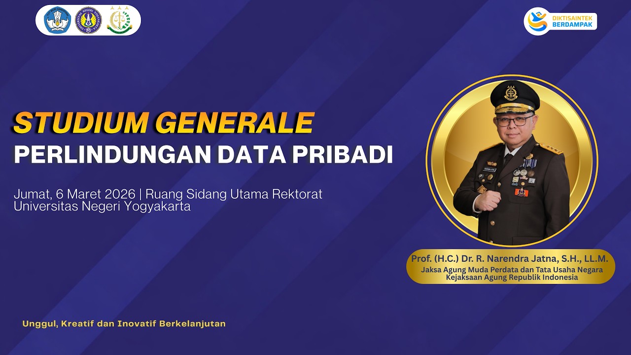 Studium Generale Diskursus Pelaksanaan KUHP dan Perlindungan Data Pribadi - Jum'at, 6 Maret 2026