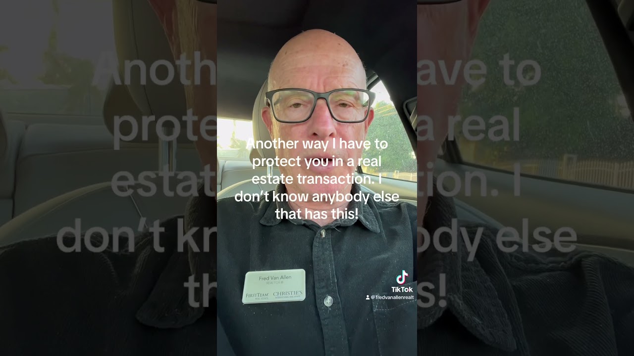 Here is another way I have to protect you a real estate buyer or seller in a real estate transaction