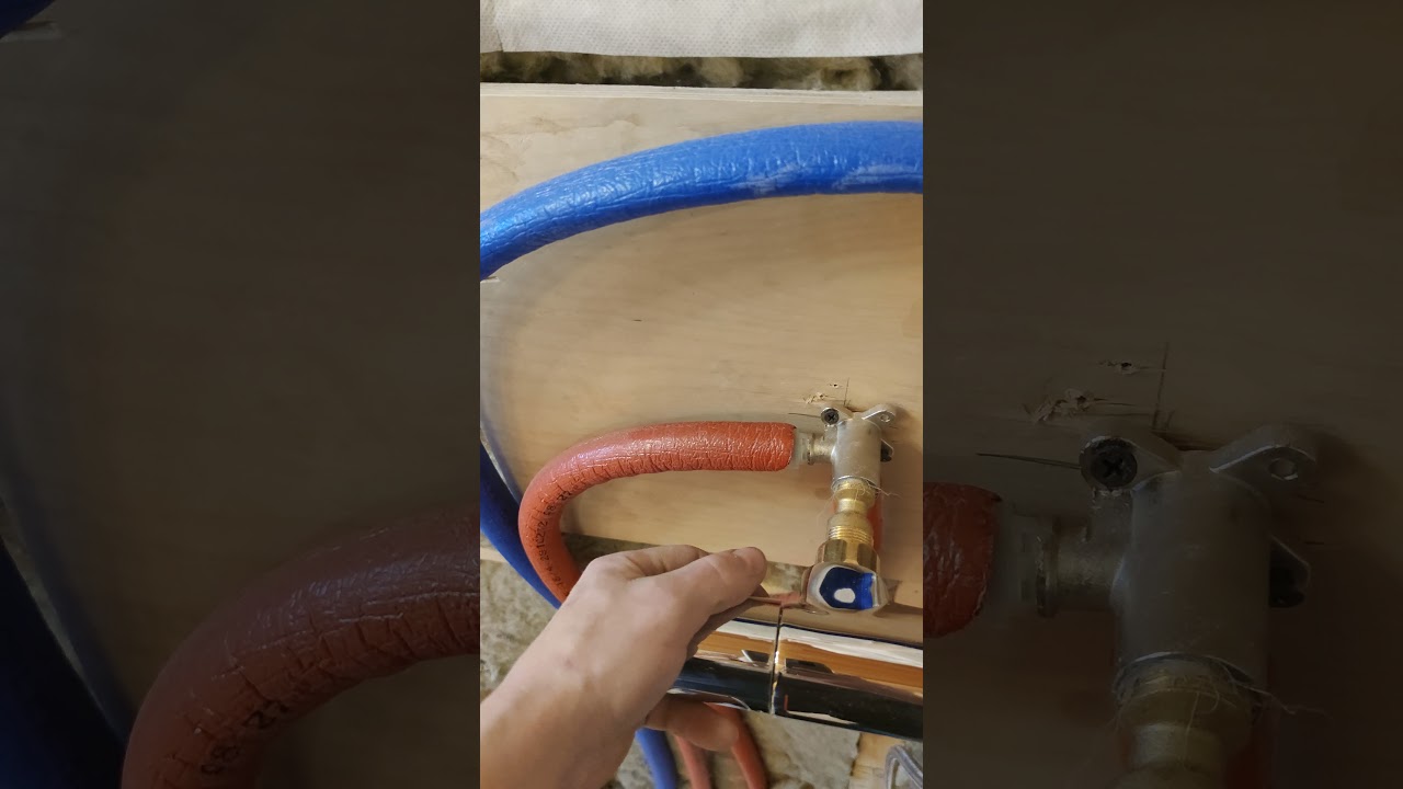 проходная водорозетка горячей воды. - YouTube