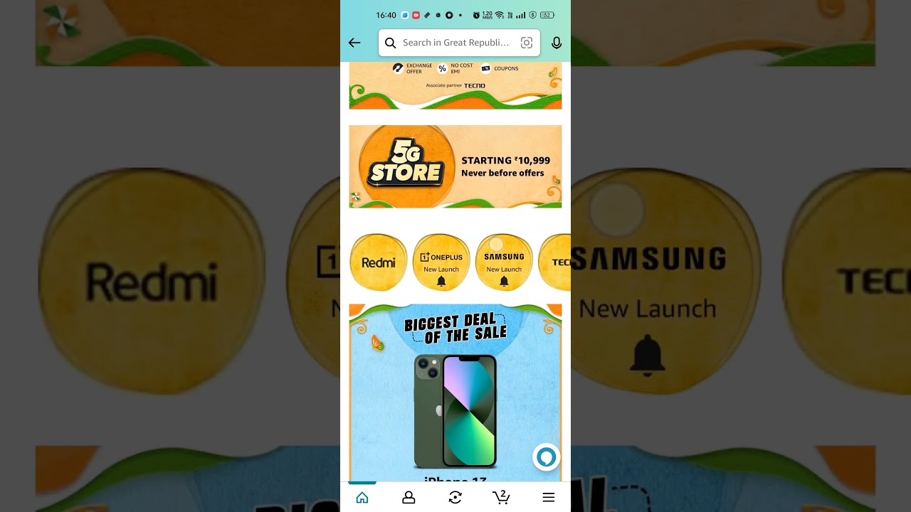 iphone 13 price revealed.  Amazon great republic day sale