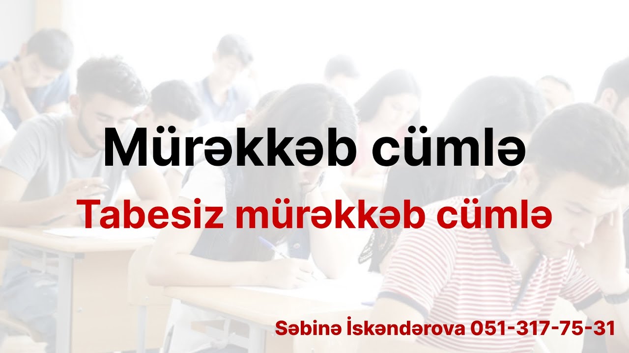 Mürəkkəb cümlə | Tabesiz mürəkkəb cümlə