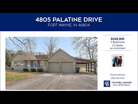 4805 Palatine Drive, Fort Wayne, IN home video tour