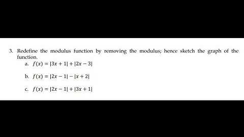 Redefining of modulus functions