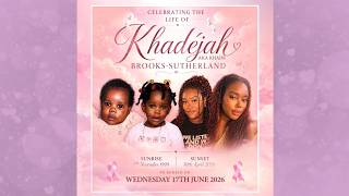 Celebration service for the life of Khadejah Brooks-Sutherland
