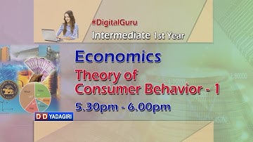 1st Inter Economics || Theory Of Consumer Behavior || Intermediate || April 29, 2021