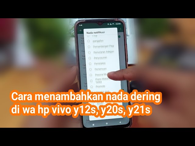 Cara menambahkan nada dering di wa hp vivo y12s, y20s, y21s class=