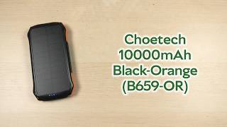 Розпаковка Choetech 10000mAh Black-Orange (B659-OR)