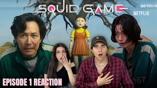 FIRST REACTION TO SQUID GAME!! (Ep.1) *INSANE*