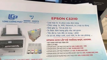 Máy in Epson C5210 lắp mực dye premium 500ml in cực nét, siêu tiết kiệm