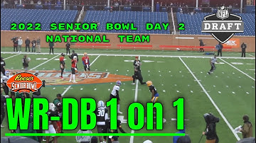 2022 Senior Bowl Coverage: Day 2 - WR-vs-DB - National Team (New York Jets)