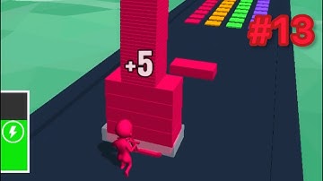 STACK COLORS 🏗🏃‍♂️💨 Gameplay Walkthrough Android, IOS Game (Part 13)