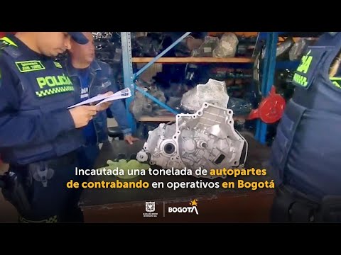 Incautada una tonelada de autopartes de contrabando en operativos en Bogotá