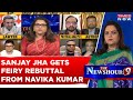 Sanjay jha questions pm modi on manipur issue gets fiery rebuttal with facts by navika kumar