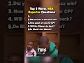 Worst NBA Reporter Questions #nba #basketball #lebronjames #stephcurry #kobebryant #lakers #warriors