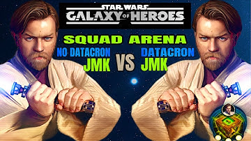 JMK SQUAD vs JMK SQUAD w/LEVEL 6 DATACRON. SWGOH