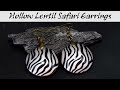 Polymer Clay Project: Hollow Lentil Safari Earrings