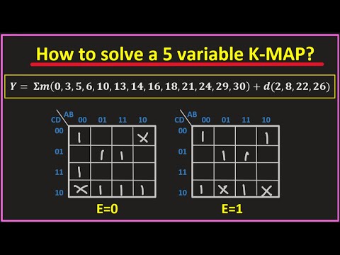 How to solve 5 Variable K-Map? | Digital Electronics - YouTube