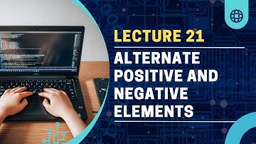 🔄 Alternating Positive and Negative Numbers Array Arrangement | Algorithmic Harmony! 🧮🎯
