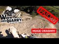 My worst CRASH ever - Wern Ddu Quarry | Husqvarna TE 300i