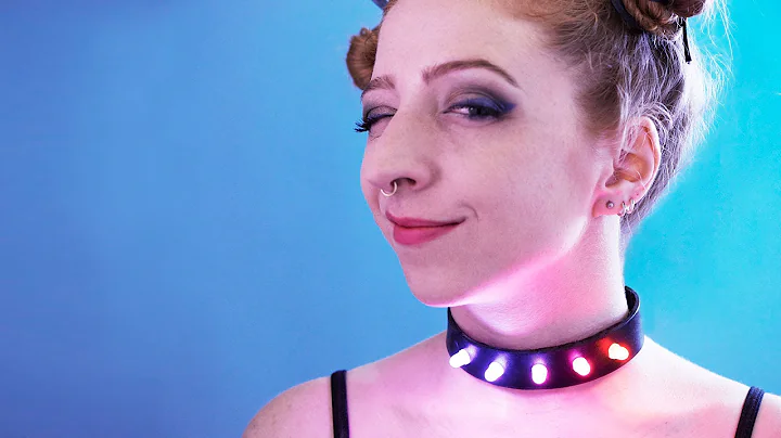 NeoPixel Punk Collar - LED studs!