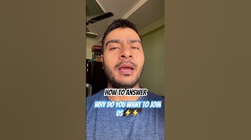 How to Answer - Why do you want to join us #salesforce #salesforcedeveloper #interview