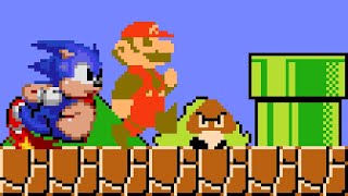 Fat Mario & Fat Sonic In Super Mario Bros. 1 Sonic Boll 1.9.3. ᴴᴰ