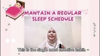 HEALTHY SLEEP, HEALTHY LIFE. BTU 4022 (B) - PUBLIC SPEAKING (SEPT. 25/26)