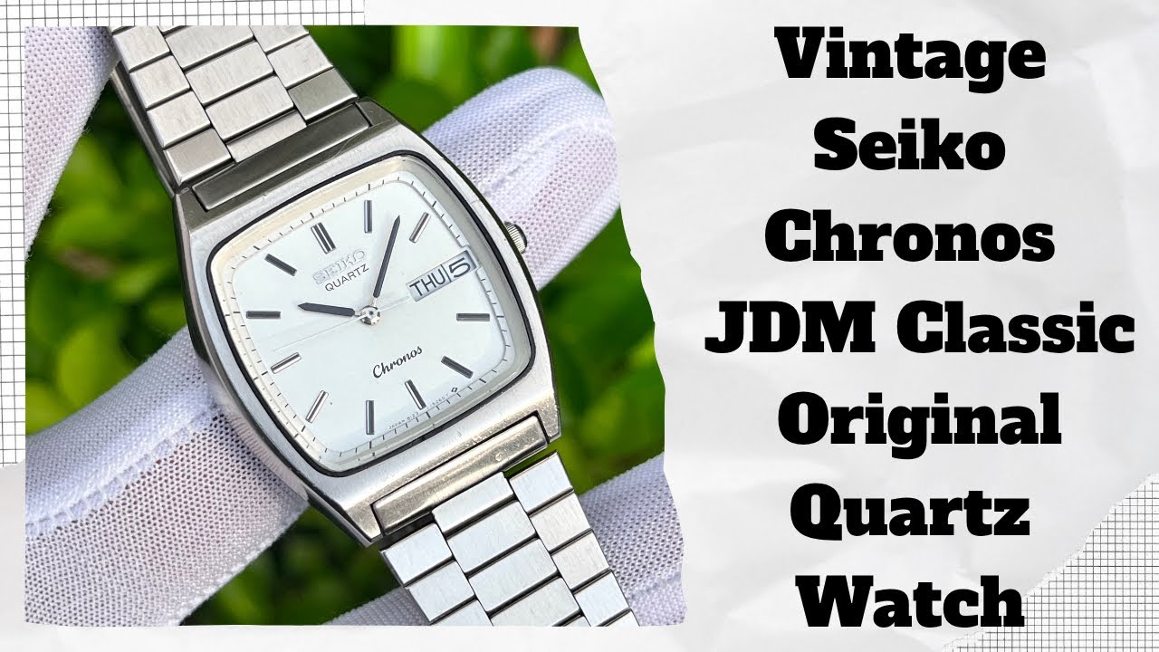 SEIKO chronos vintage watch 超美品 Vintage Seiko Chronos JDM Classic Original Quartz Watch - YouTube