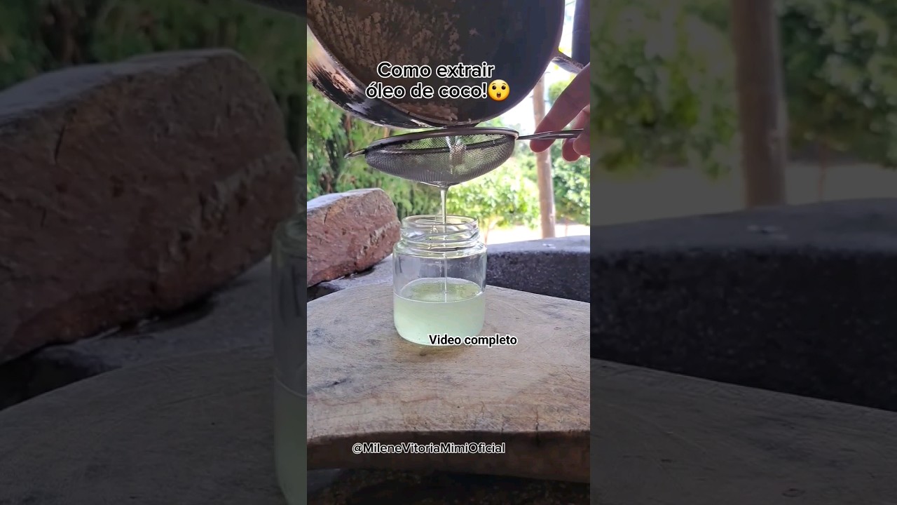 Como extrair o óleo do coco! #receitas #dicas #roça #goias #agro #vidanaroça #donadecasa #aprender