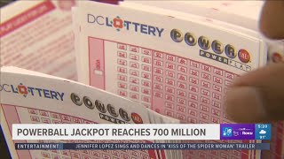 Powerball jackpot climbs to a whopping $700 million