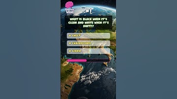 What is black when it