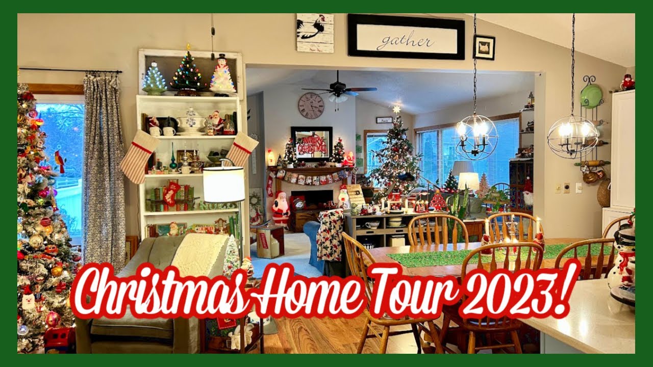 CHRISTMAS HOME DECOR TOUR 2023! - YouTube