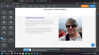 Setup Home and Contact Pages on Weebly