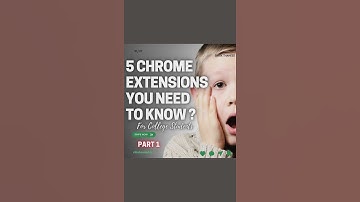 5 Chrome Extension Every Student Use ? Useful Websites Everyone Should Know! 2022