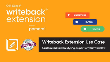 Writeback Extension - Use Case Series - Customized Button Styling to improve your Qlik workflow