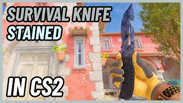 ★ CS2 Survival Knife Stained | CS2 Knife In-Game Showcase [4K]