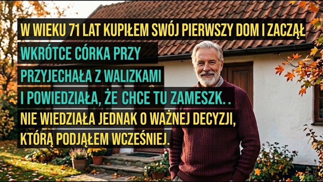 Stałem w progu własnego domu, a przede mną stała moja córka z dwiema walizkami. Obok niej zięć i plecak. Za mną goście na mojej parapetówce, a w ogródku dzieci. Przez sekundę myślałem, że tylko...