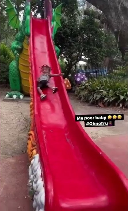 Funny video kid on slide at park 😂😂😂 #shorts #youtubeshorts