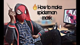 How to make Spider man mask. Spiderman mask tutorial. Building Spiderman mask part 2. mask cosplay.