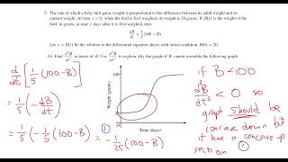 2012 AP Calculus AB FRQ #5 - Differential Equation