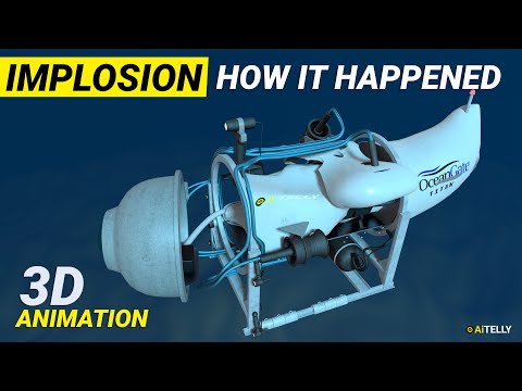 Implosion Titan Oceangate How it Happened | Submersible Submarine Parts #3d