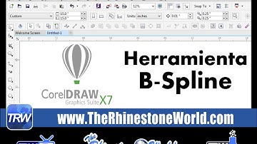 Spanish CorelDRAW B Spline Tool Basics The Rhinestone World TRWCD10