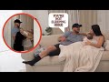 IM SLEEPING ON THE COUCH! *PRANK ON HUSBAND*
