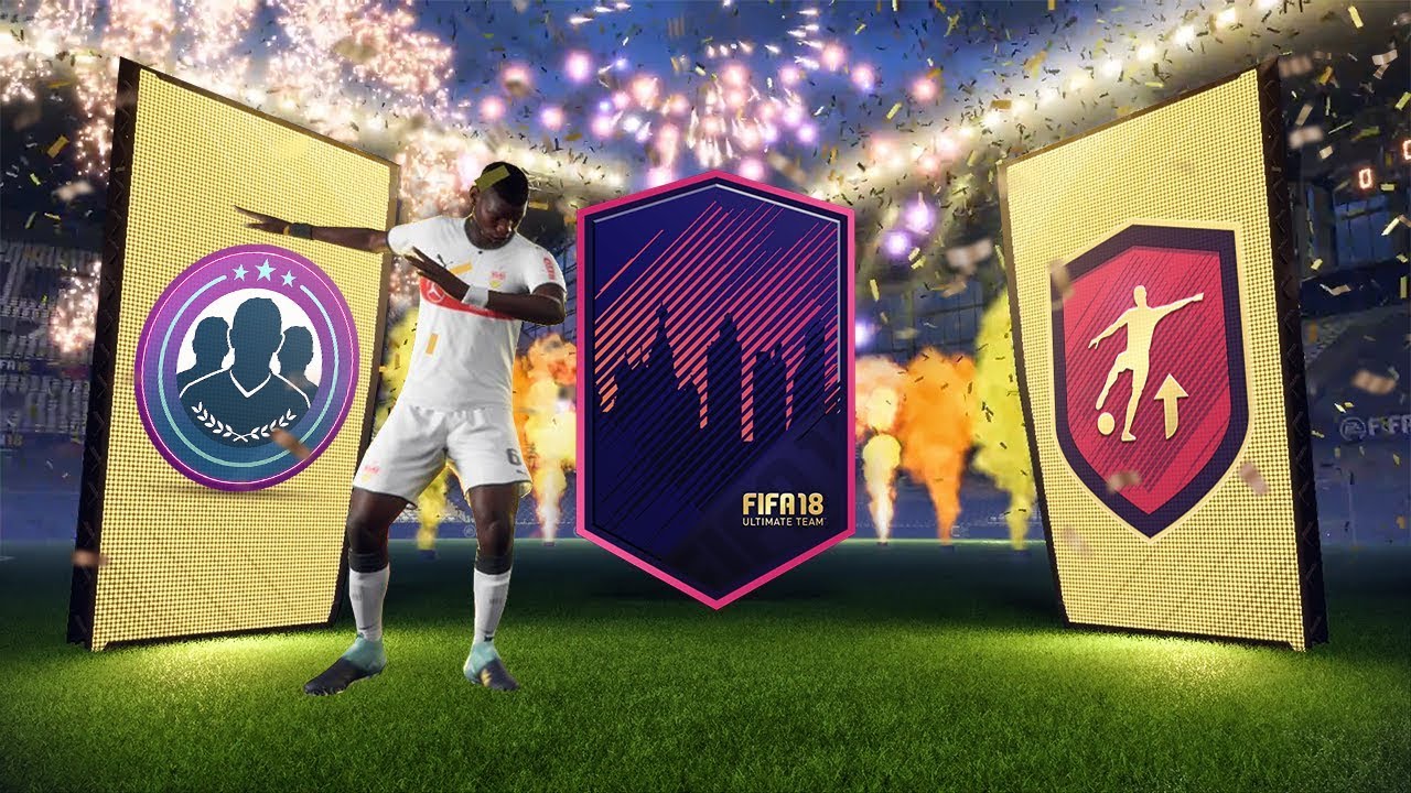 INSANE WALKOUT IN GUARANTEED BOARD DROP PACKS! FIFA 18 2 PLAYER PACK OPENING!