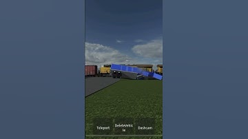 (2nd angle) CSX ES40DC 5248 train hits a red disabled truck in rockland county & Haverstraw, NY, USA