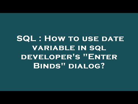 SQL : How
